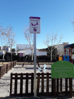 Rètol parc infantil