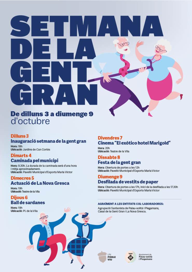 Cartell Setmana de la Gent Gran