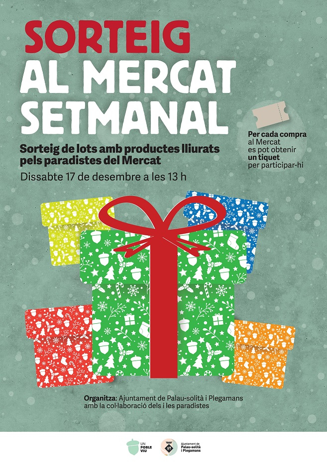 Cartell sorteig Mercat Setmanal