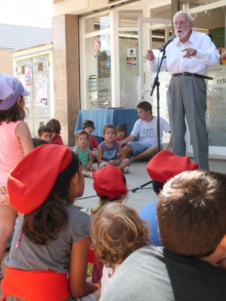 Ramón Folch a la inauguració del parc d'en Patufet