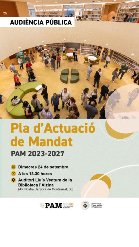 Cartell Audiència Pública_Pla d'Actuació de Mandat