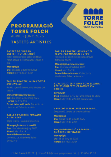 Tastets primavera-estiu 2025