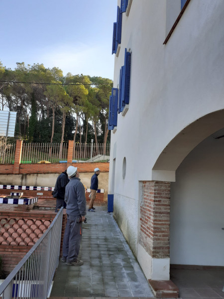 Treballs de rehabilitació de la Casa Folch.