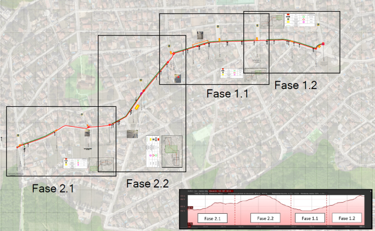 Mapa del tram de la canonada