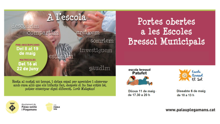 Portes obertes escoles bressol municipals