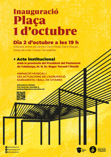 Inauguració Plaça 1 d'octubre
