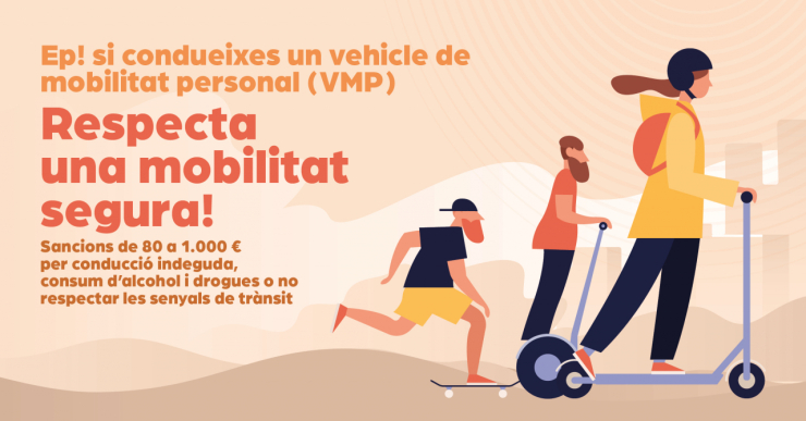 Cartell campanya informativa sobre els VMP