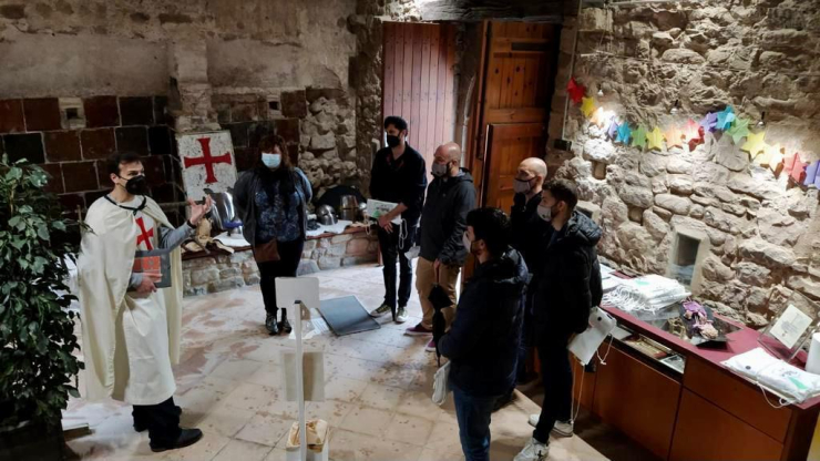 Visita al Castell per part de l'equip de govern.