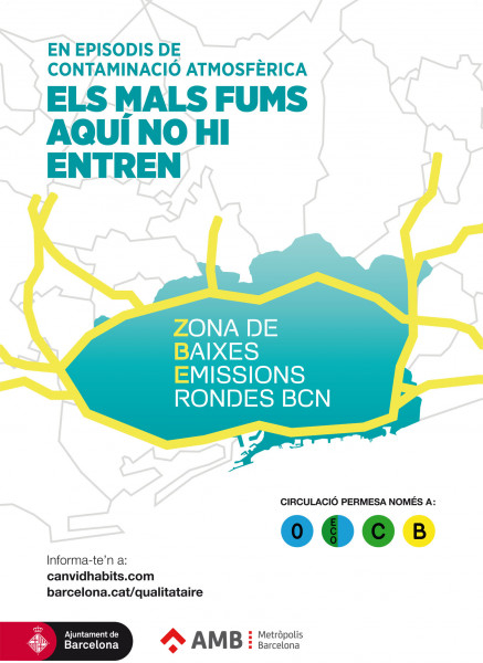 Mapa Zona de Baixes emissions.