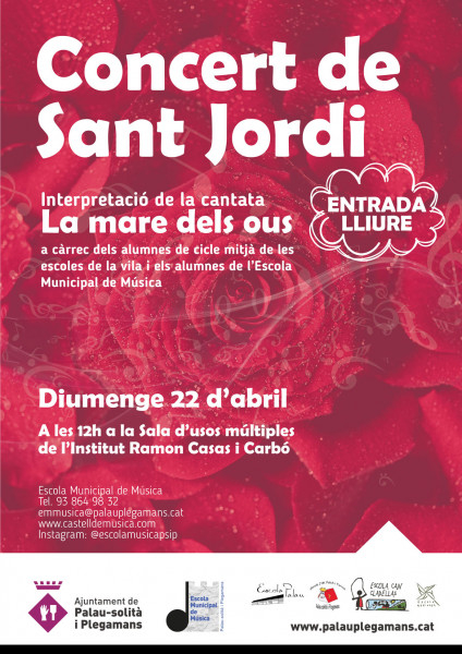 Cartell "Concert de Sant Jordi"