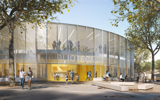 El futur edifici de la nova Biblioteca Municipal de Palau-solità i Plegamans