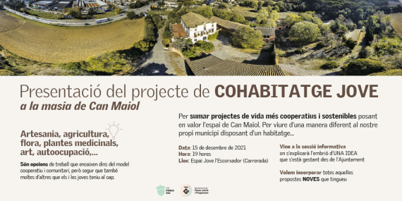 Presentació del projecte de cohabitatge jove a la masia de Can Maiol