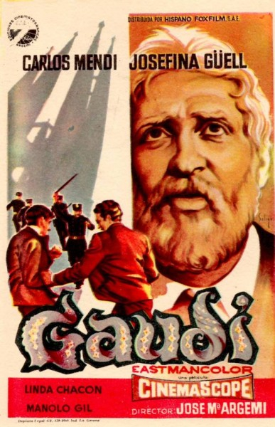 Cartell de la pel·lícula 'Gaudí', de J.M. Argemí.