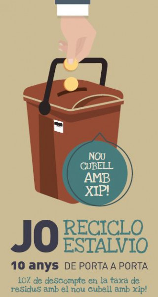 Imatge de la campanya "Jo reciclo, jo estalvio"
