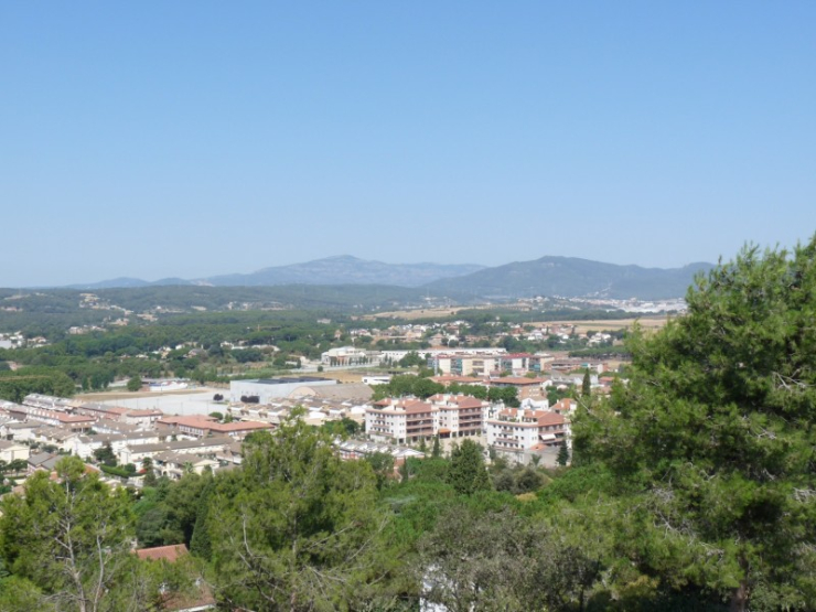 Panoràmica parcial del municipi, des del Castell de Plegamans