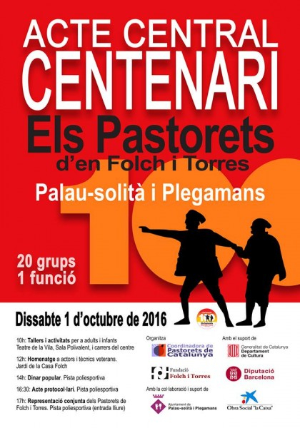 Cartell del Centenari dels Pastorets.