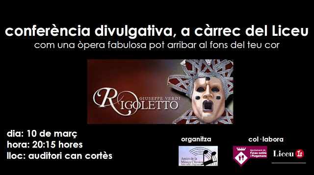 Cartell conferencia Rigoletto