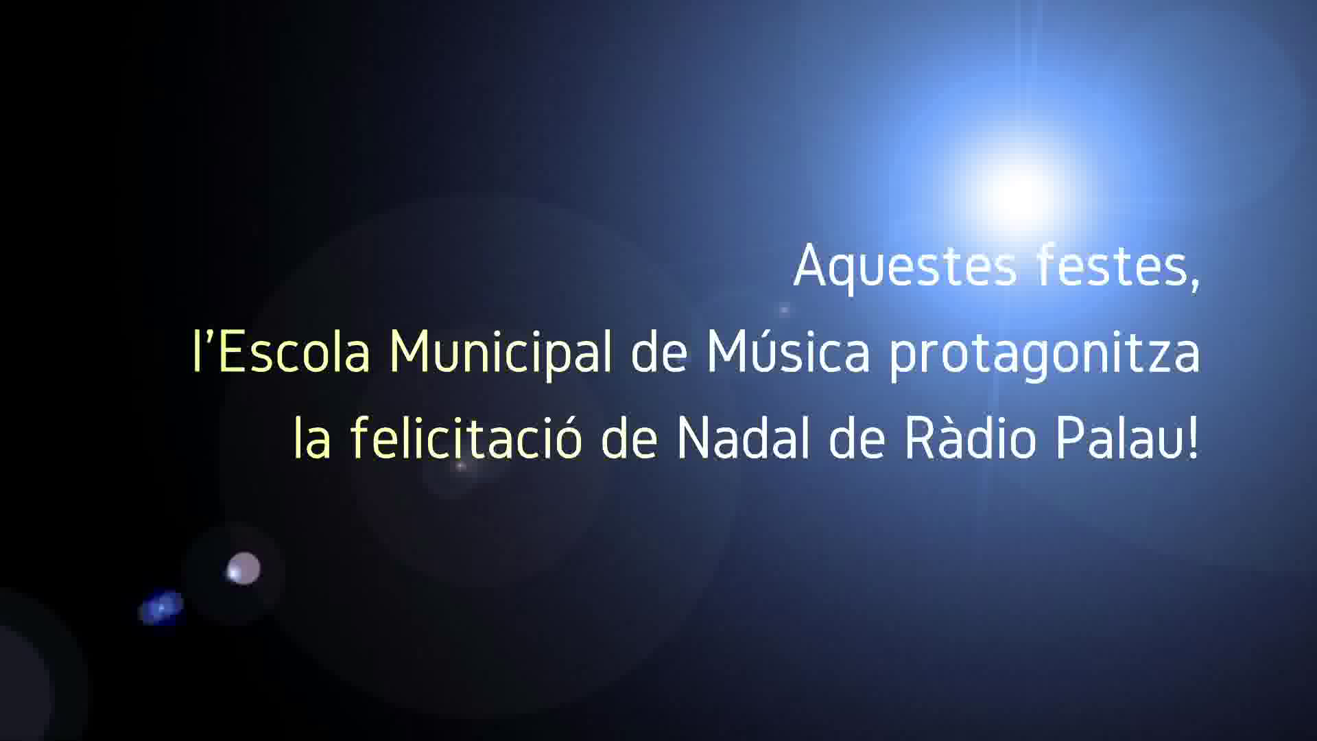 Enregistrament Falca de Nadal Ràdio Palau Escola Muncipal de Música desembre 2021
