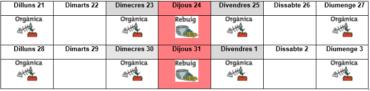 calendari porta a porta nadal 2020