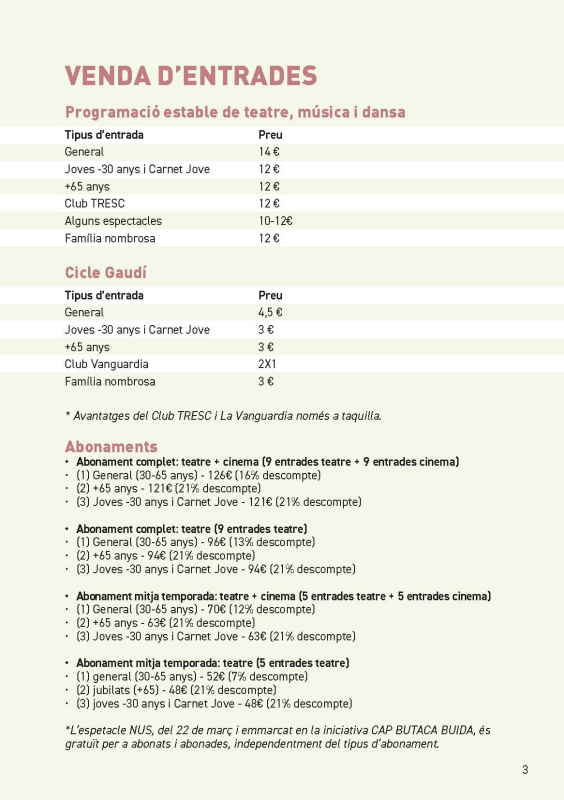 Informació obra Creatura