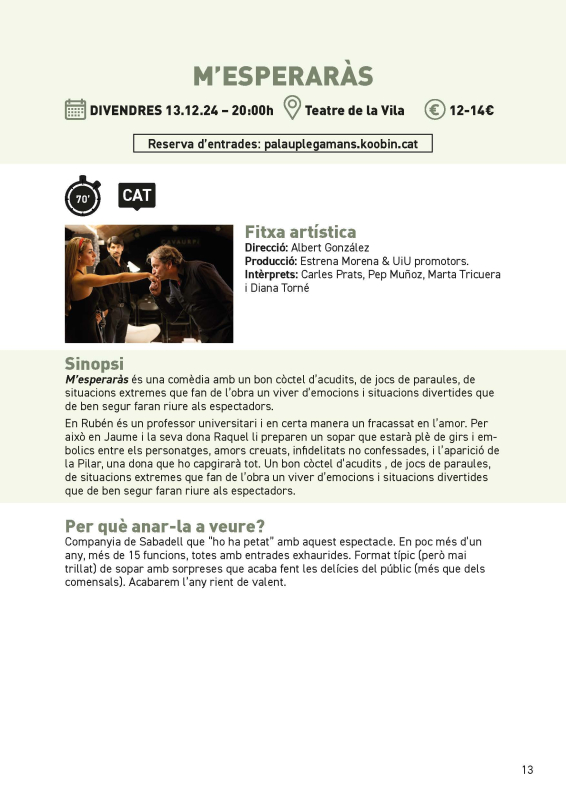 Informació obra Conspiranoia