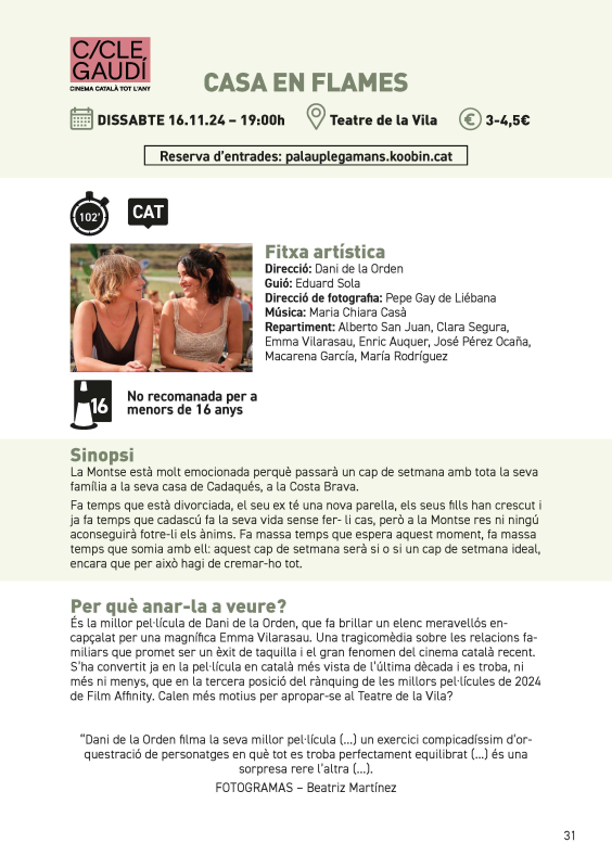 Informació obra Conspiranoia