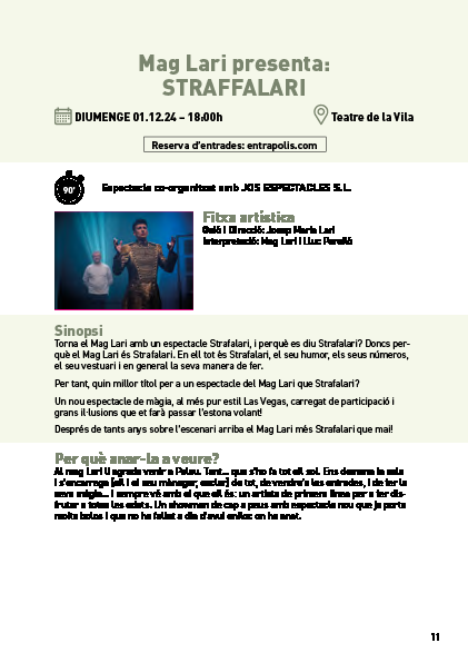 Informació obra Conspiranoia