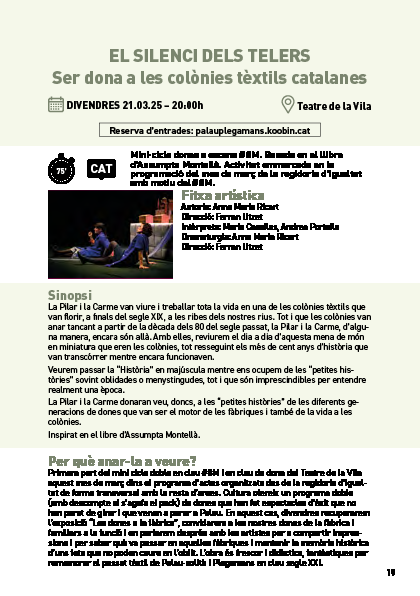 Informació obra Conspiranoia